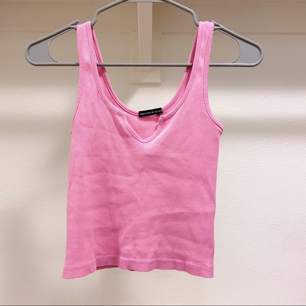 RARE BRANDY MELVILLE pink richie tank